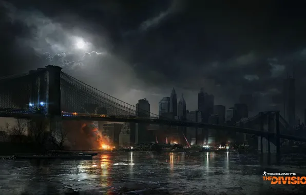 Picture bridge, the city, art, new York, Tom clancy's the division