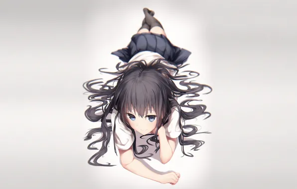 Hair, girl, lies