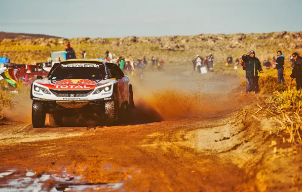 Sand, Sport, Speed, People, Race, Peugeot, Lights, Red Bull