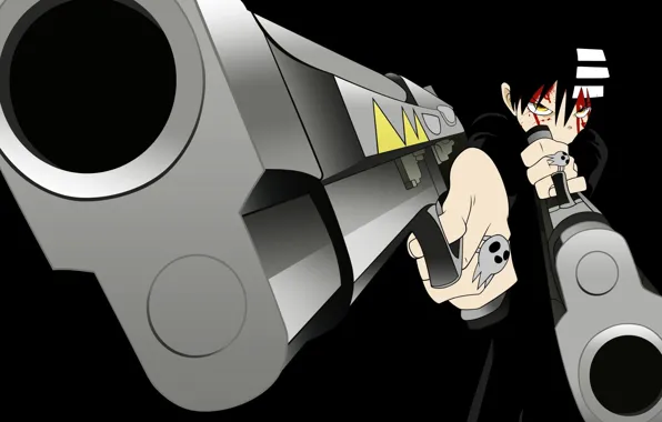 Sake, gun, blood, pistol, weapon, anime, power, boy