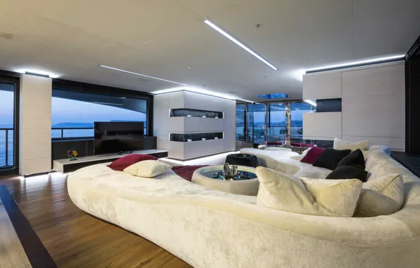 Design, style, interior, yacht, salon, Suite