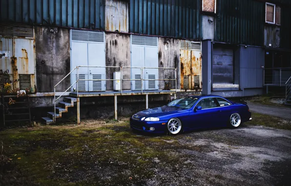 Lexus, Blue, Side, Stance, SC400, Lexus SC400