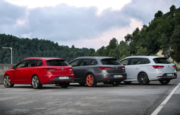 Parking, Seat, 2015, Leon Cupra ST, station wagons