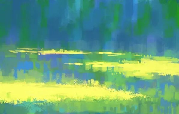 Grass, light, nature