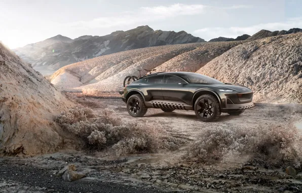 Picture Concept, Audi, Mountains, Electric SUV, Electric SUV, Audi Activesphere