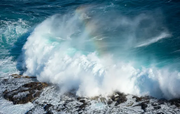 Picture wave, squirt, rainbow