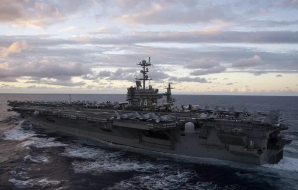 Weapons, ship, army, aircraft, runway, The carrier