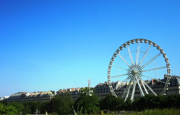 Picture the sky, Paris, Ferris wheel