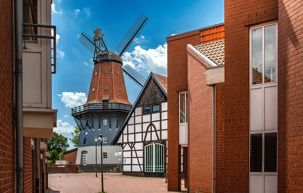 Picture home, Germany, mill, Sentence