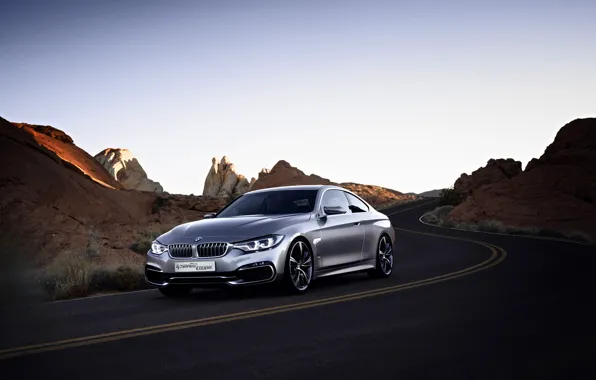 Picture Concept, BMW, Rock, Coupe, Style, Road, 2013, Silver