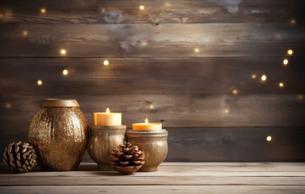 Balls, gold, Board, Christmas, New year, gold plated, gold, Christmas decorations