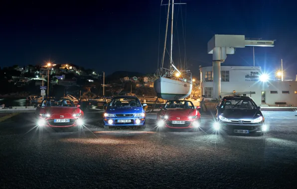 Subaru, Peugeot, mazda
