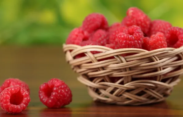 Berries, raspberry, basket