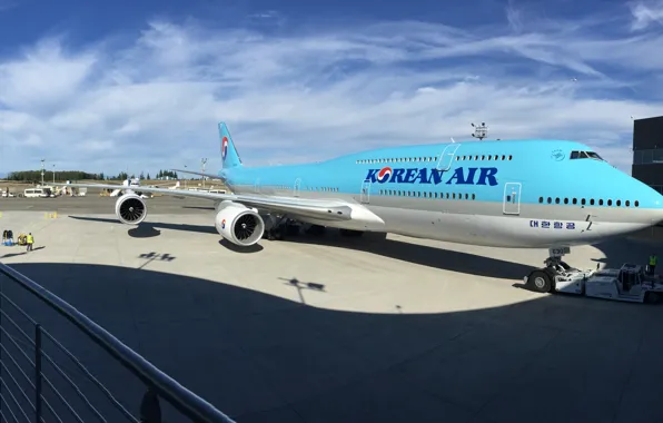 Picture Boeing, Korea, Boeing, 747, Korea, 747-8, B747, Б747