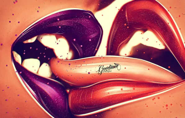 Lips, Digital, artist, Alex, Goodwin