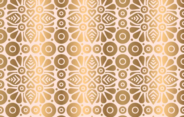 Gold, texture, India, ornament, pattern, Golden, floral