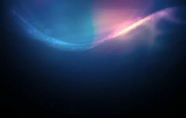 Wave, bubbles, the dark background