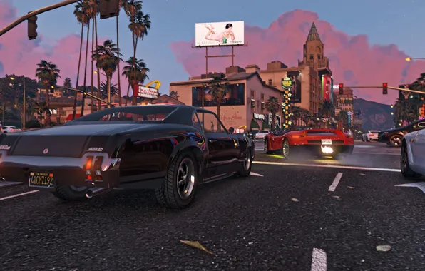 Picture City, Race, Cars, Grand Theft Auto V, GTA V, The Saints