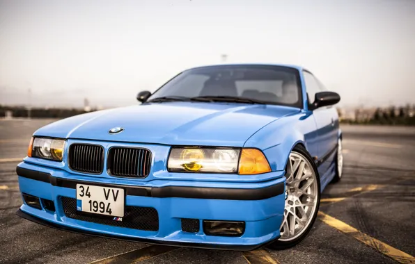 Picture Road, BMW, Blue, BMW, Red, blue, oldschool, 3 series