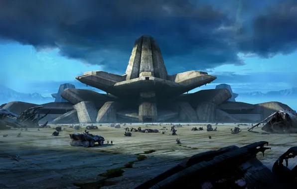 The sky, clouds, transport, construction, Maze Entrance