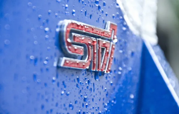 Emblem, subaru, sti