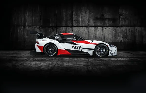 Profile, Toyota, 2018, racing car, GR Supra Racing Concept