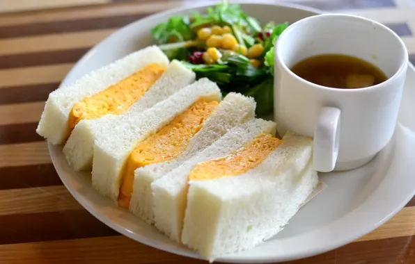 Picture tea, Breakfast, sandwiches