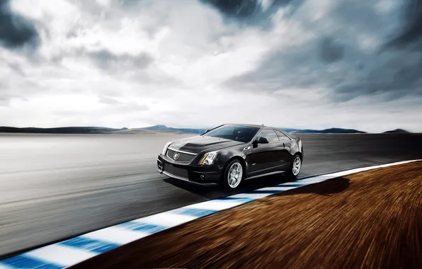 Picture Cadillac, speed, track, CTS