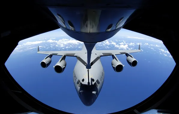 Picture WATER, The OCEAN, FLIGHT, SURFACE, ENGINES, The PLANE, REFUELING, HOSE