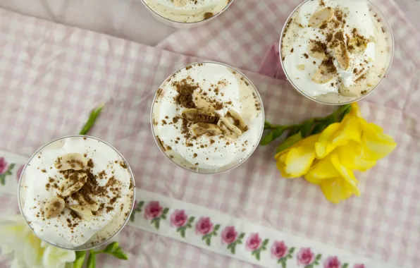 Picture Flowers, Dessert, Ice cream