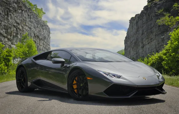 Picture Lamborghini, Gray, LP 610-4, Huracan