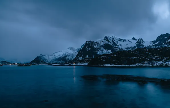 Picture mountains, Norway, The Lofoten Islands