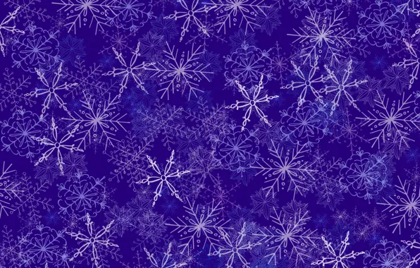 Winter, snowflakes, pattern, texture, Christmas, New year, purple background, lilac background