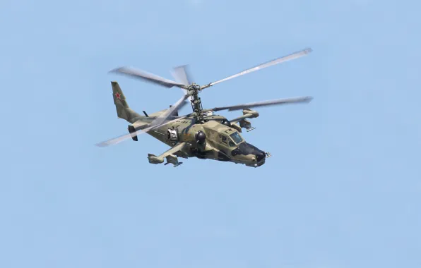 Helicopter, Russia, Black shark, shock, Ka-50, single, The Kamov design Bureau, Hokum A