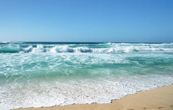 Sand, wave, surf, sea