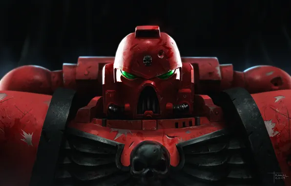 Fiction, helmet, armor, warhammer, art, space marine, warhammer 40k, bloody sons
