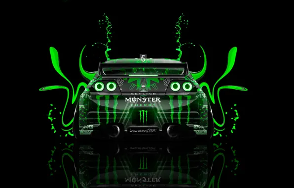 Black, Green, Style, Nissan, Wallpaper, GTR, Background, Nissan