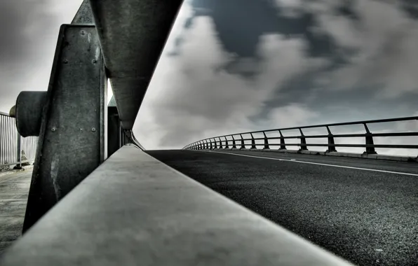 City, road, walk, darkness