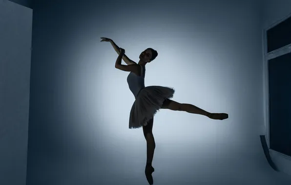 Light, silhouette, ballerina, Natalia Yankelevich