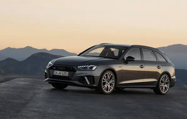 The sky, mountains, Audi, universal, 2019, A4 Avant