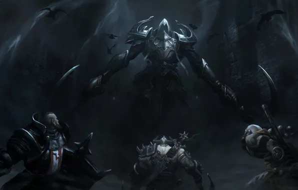 Darkness, diablo 3, monk, crusader, barbarian