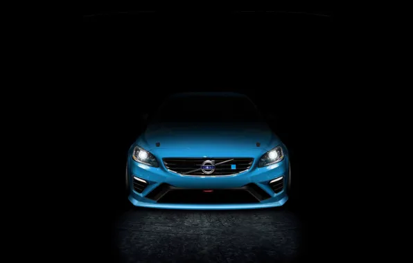 Blue, lights, art, s60, volvo, art, polestar