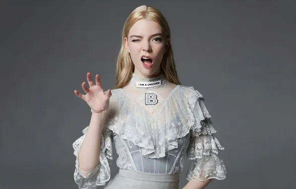 Look, pose, background, hand, portrait, dress, actress, blonde