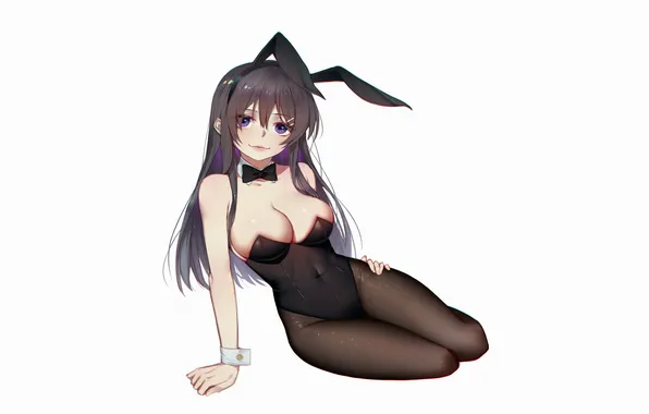 Girl, sexy, cleavage, long hair, legs, boobs, anime, beautiful