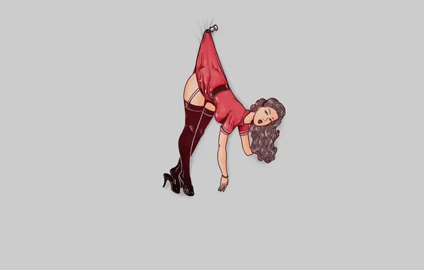 Hair, body, stockings, dress, nail, pin up, Alex Solis