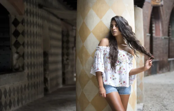 Model, figure, brunette, Joanna
