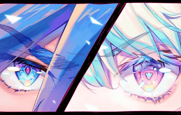 Eyes, guys, Lio Fotia, Promare, Galo Thymos