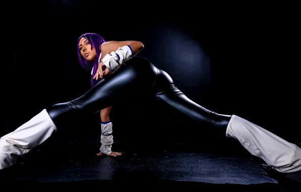 Latex, outfit, floor, image, cosplay, leggings, Nonsummerjack, armbands