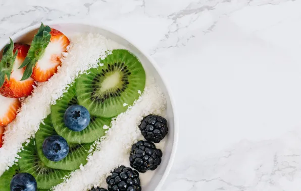 Picture berries, kiwi, blueberries, strawberry, fruit, BlackBerry
