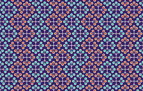 Texture, red, ornament, Blue, with, background, pattern, floral
